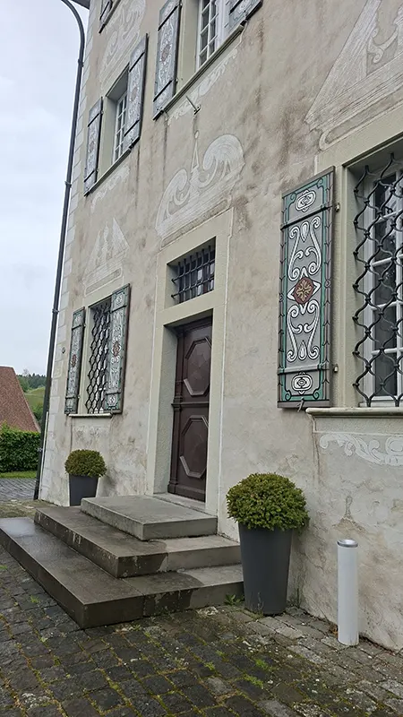 Historischer Eingangsbereich des Landvogteischlosses Willisau.